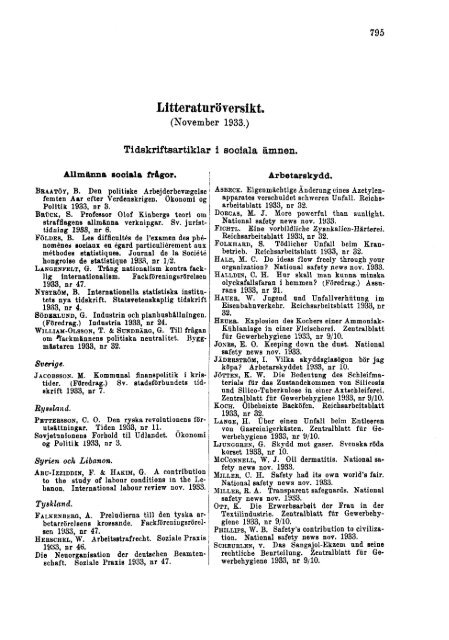 Sociala meddelanden. 1933: 7-12 (pdf) - Statistiska centralbyrån