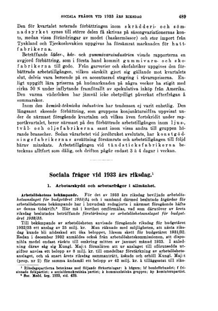 Sociala meddelanden. 1933: 7-12 (pdf) - Statistiska centralbyrån