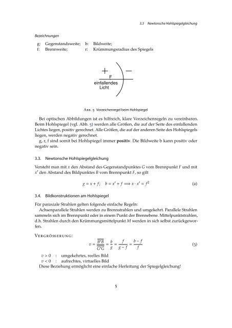 Abriss der Geometrischen Optik