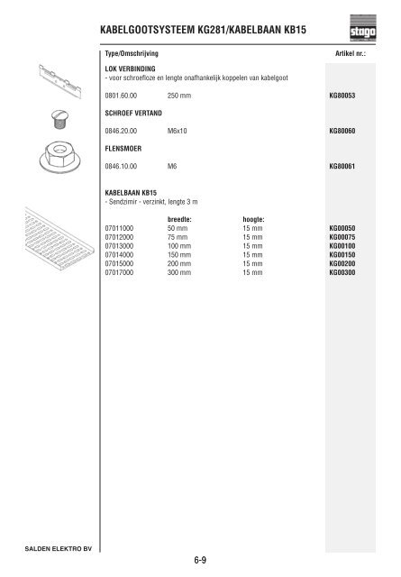 Catalogus Elektrotechniek - Salden Elektro