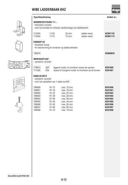 Catalogus Elektrotechniek - Salden Elektro