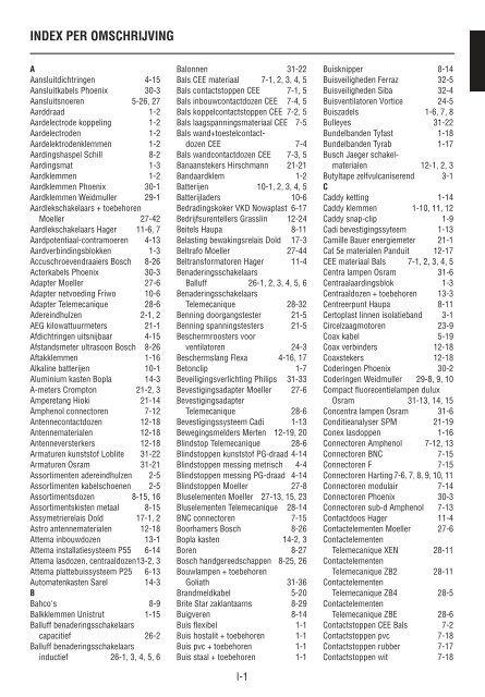 Catalogus Elektrotechniek - Salden Elektro