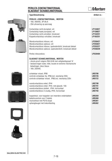 Catalogus Elektrotechniek - Salden Elektro