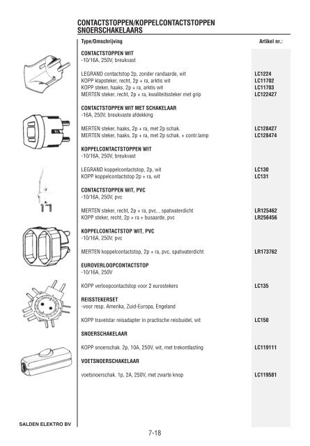 Catalogus Elektrotechniek - Salden Elektro