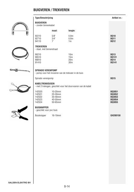 Catalogus Elektrotechniek - Salden Elektro