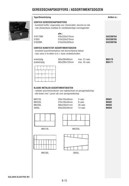 Catalogus Elektrotechniek - Salden Elektro