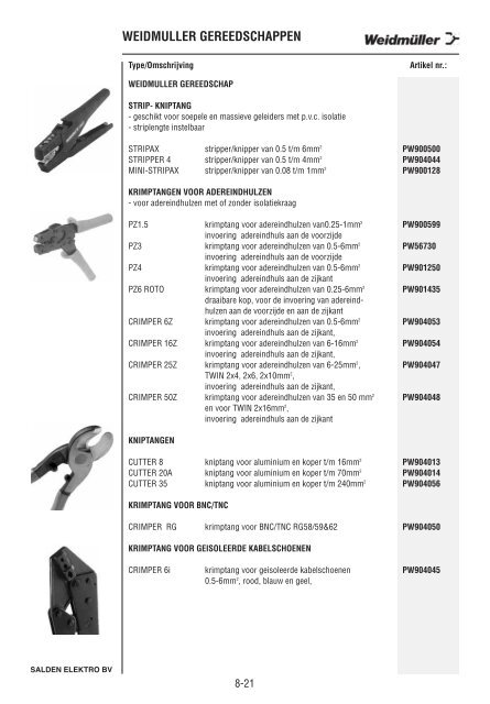 Catalogus Elektrotechniek - Salden Elektro