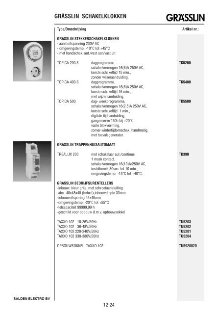 Catalogus Elektrotechniek - Salden Elektro