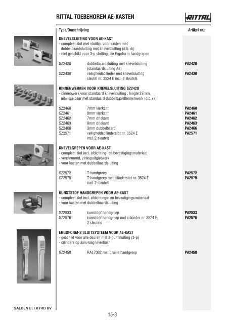 Catalogus Elektrotechniek - Salden Elektro