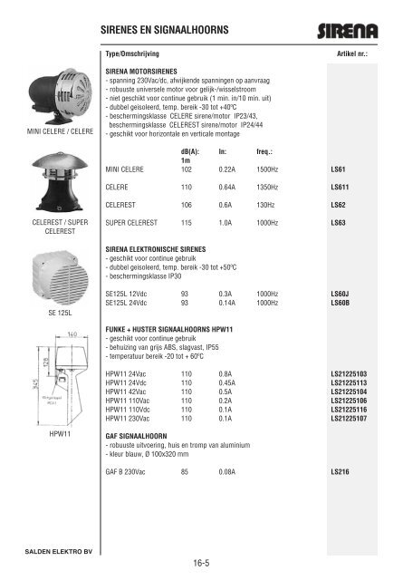 Catalogus Elektrotechniek - Salden Elektro