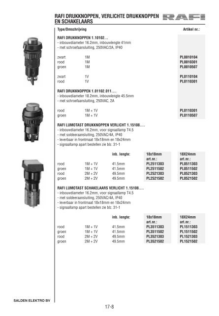 Catalogus Elektrotechniek - Salden Elektro