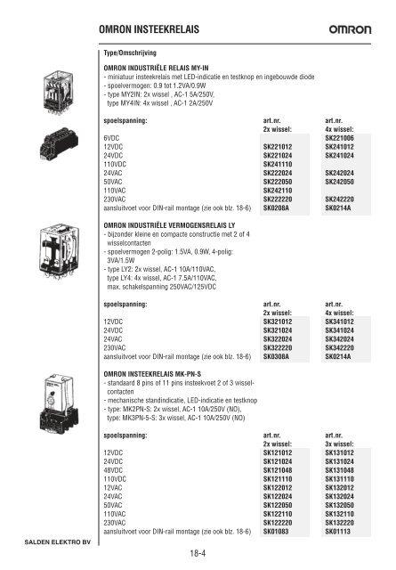 Catalogus Elektrotechniek - Salden Elektro