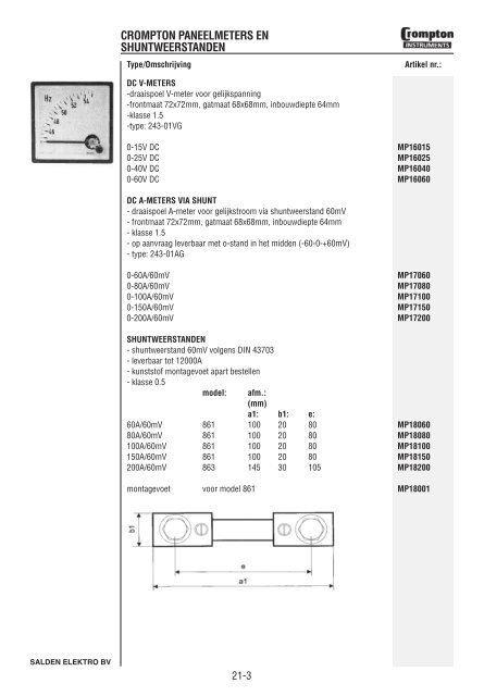 Catalogus Elektrotechniek - Salden Elektro