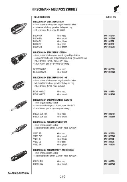 Catalogus Elektrotechniek - Salden Elektro