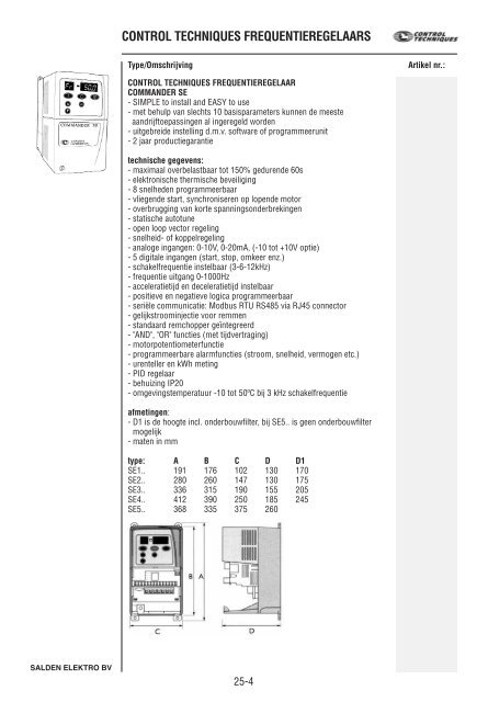 Catalogus Elektrotechniek - Salden Elektro