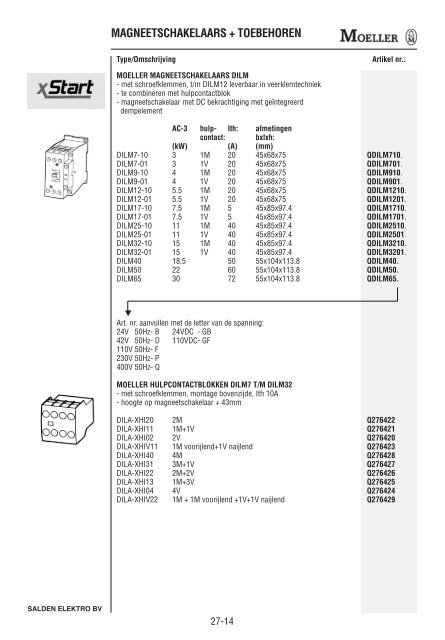 Catalogus Elektrotechniek - Salden Elektro