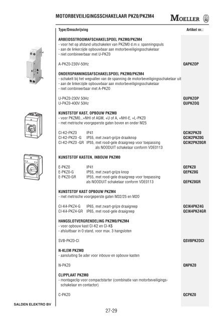 Catalogus Elektrotechniek - Salden Elektro