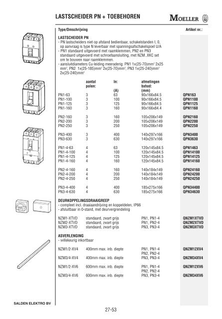 Catalogus Elektrotechniek - Salden Elektro