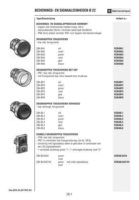 Catalogus Elektrotechniek - Salden Elektro