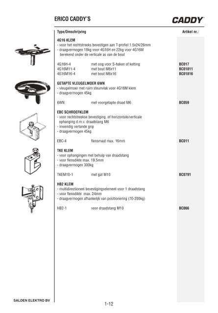 Catalogus Elektrotechniek - Salden Elektro