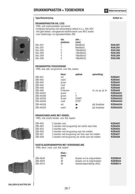 Catalogus Elektrotechniek - Salden Elektro