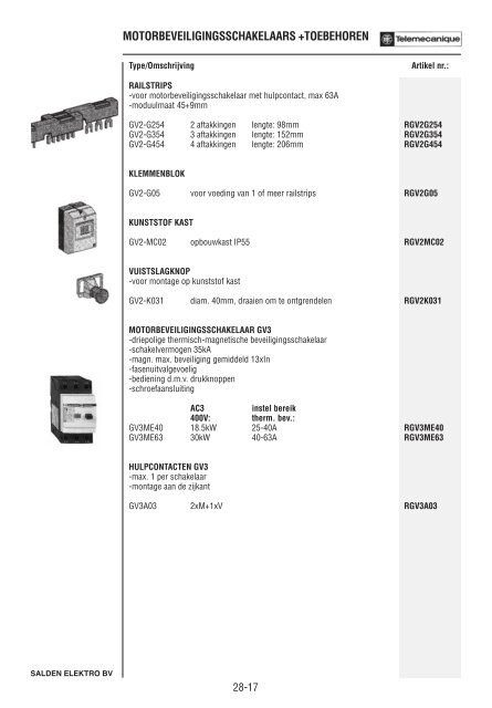 Catalogus Elektrotechniek - Salden Elektro