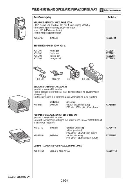 Catalogus Elektrotechniek - Salden Elektro