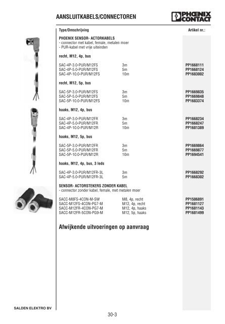 Catalogus Elektrotechniek - Salden Elektro