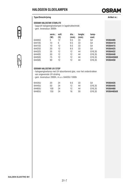 Catalogus Elektrotechniek - Salden Elektro