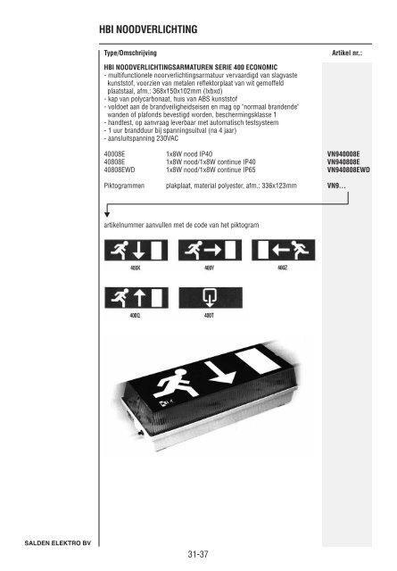 Catalogus Elektrotechniek - Salden Elektro