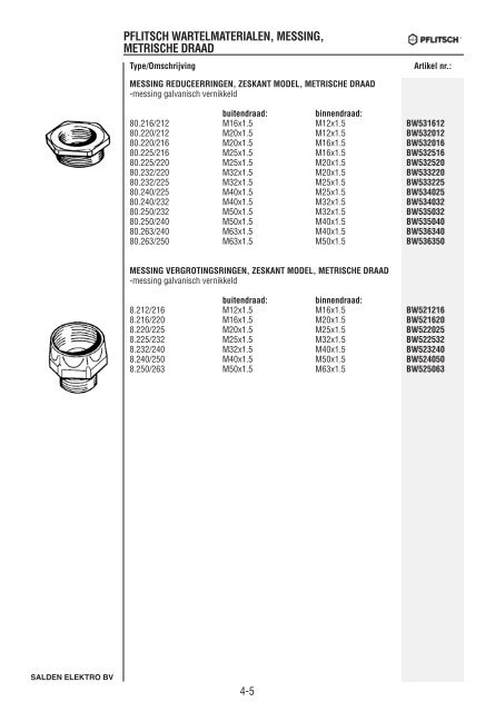 Catalogus Elektrotechniek - Salden Elektro