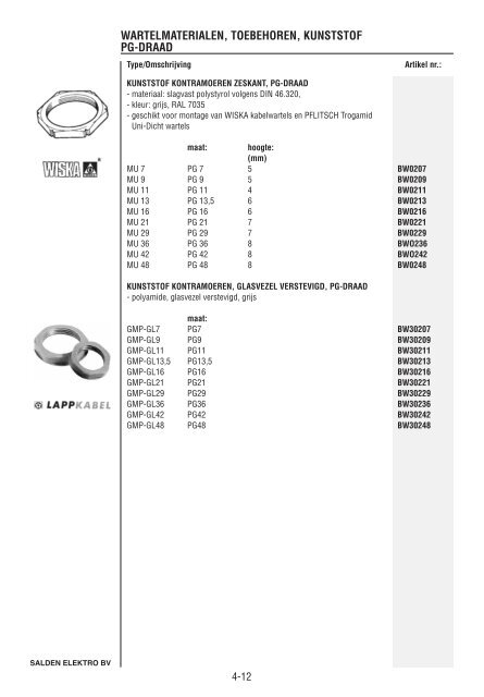 Catalogus Elektrotechniek - Salden Elektro