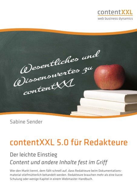 Handbuch für Redakteure - contentXXL Logo