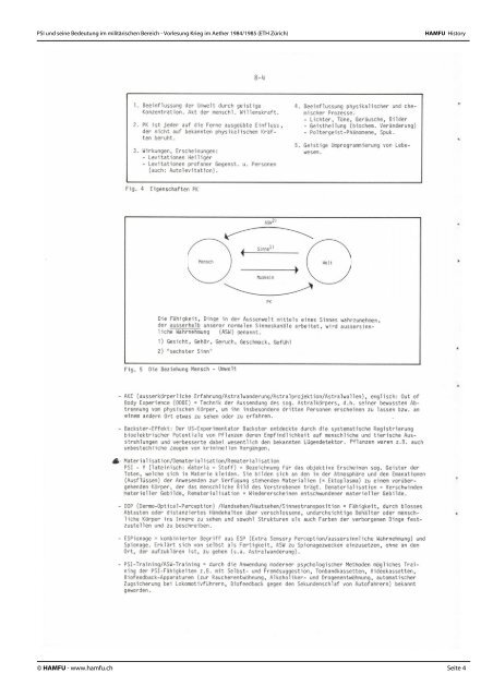 PSI und seine Bedeutung im militärischen Bereich - Stiftung HAMFU