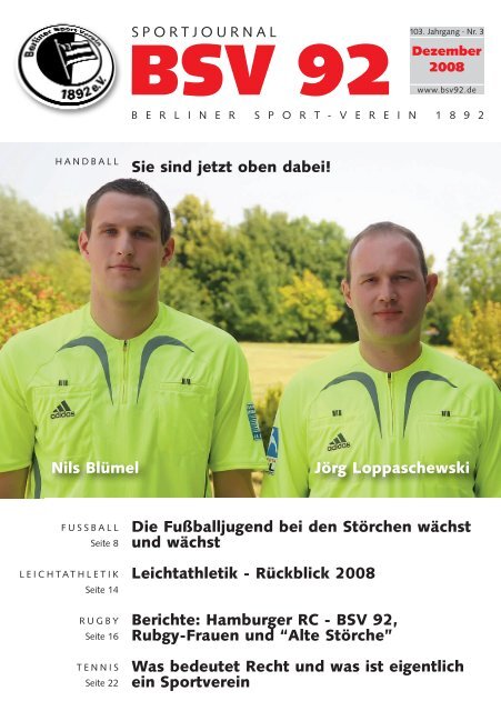 Ausgabe 3/08 - Berliner Sport-Verein 1892 eV: Startseite