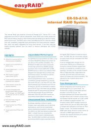 easyRAID R5 Datasheet (PDF) - starline Computer GmbH