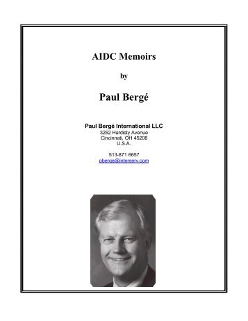 Paul Bergé - AIDC 100