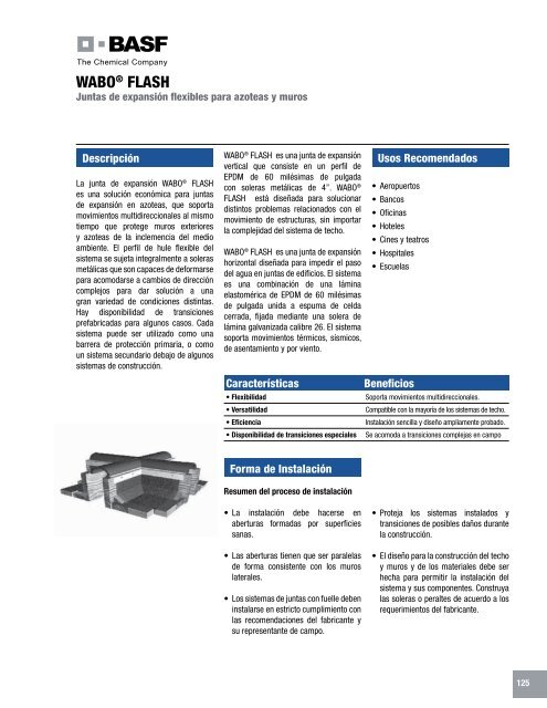 Manual Técnico de Productos - Fabrica MX - Construcción