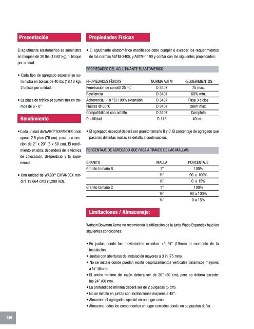 Manual Técnico de Productos - Fabrica MX - Construcción