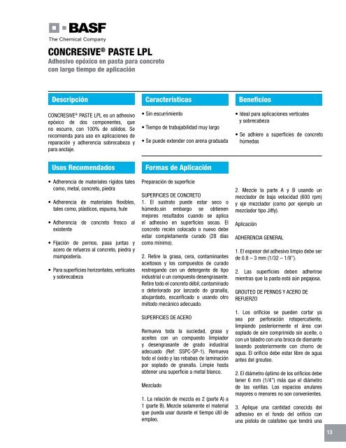 Manual Técnico de Productos - Fabrica MX - Construcción