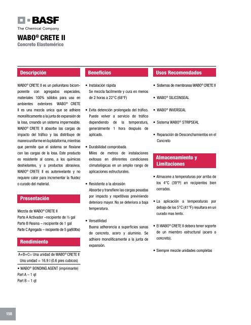 Manual Técnico de Productos - Fabrica MX - Construcción