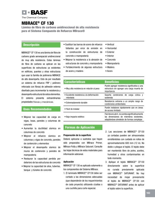 Manual Técnico de Productos - Fabrica MX - Construcción