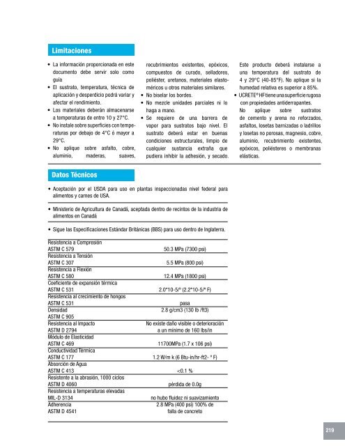 Manual Técnico de Productos - Fabrica MX - Construcción