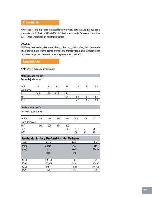 Manual Técnico de Productos - Fabrica MX - Construcción