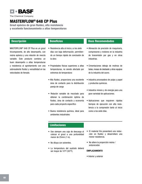 Manual Técnico de Productos - Fabrica MX - Construcción