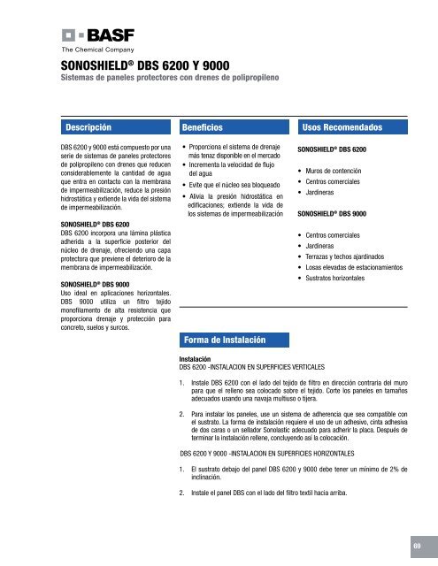 Manual Técnico de Productos - Fabrica MX - Construcción