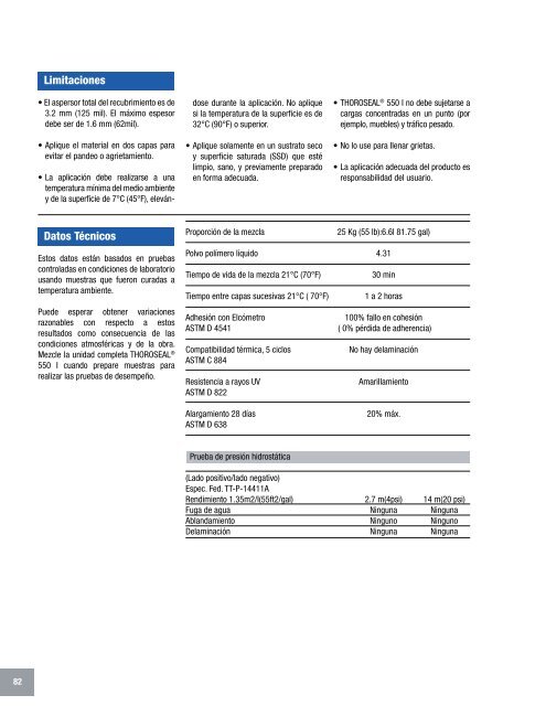 Manual Técnico de Productos - Fabrica MX - Construcción