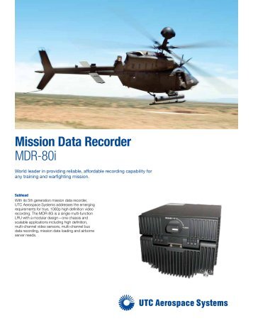 Mission Data Recorder MDR-80i.pdf - UTC Aerospace Systems