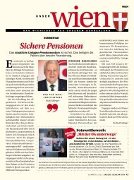 Sichere Pensionen - Wien - Pensionistenverband Österreichs