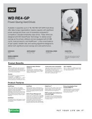 WD RE4-GP Series Disti Spec Sheet - Western Digital